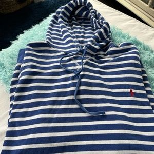 Polo 3XLT blue striped sweatshirt/pullover